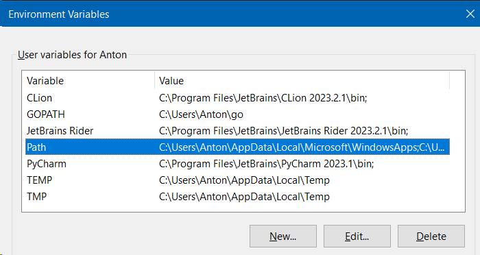Path variable
